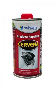 Brzdová kapalina červená