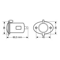 Zásuvka zapalovače s kabelem LAMPA - 023467