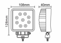 Pracovní LED světlomet hranatý - 024047