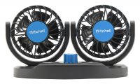 Ventilátor MITCHELL DUO 2x85mm USB 5V na palubní desku - 024078