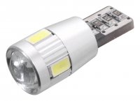 Žárovka 6 SMD LED 12V T10 bílá - BEZ CAN BUS