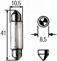 Žárovka HELLA 12V 10W - sufit 400 mm - 024920