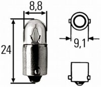 Žárovka HELLA 24V 2W - BA9s