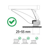 Příčný nosník zamykací hliníkový 135cm ALU-INTEGRAL TÜV - 025284