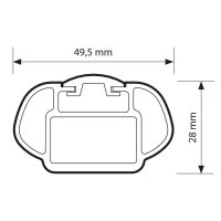 Příčník ALU 120cm - 025286