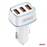 Nabíječka do auta 3x USB-A 30W - 026134