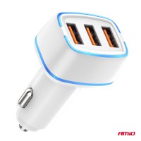 Nabíječka do auta 3x USB-A 30W - 026135