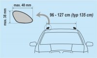 Příčný nosník zamykací hliníkový 135cm ALU-PRO - 007688