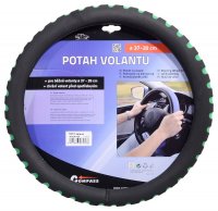 Potah volantu SOFT, zelený - 022562