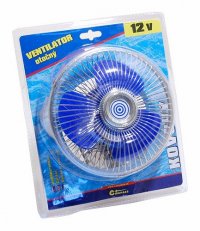 Ventilátor 12V Maxi otočný - 008517